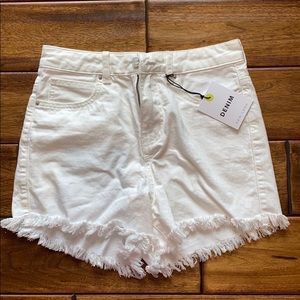 White Jean Shorts BRAND NEW